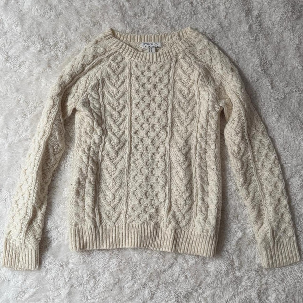Forever 21 Cable Knit Sweater